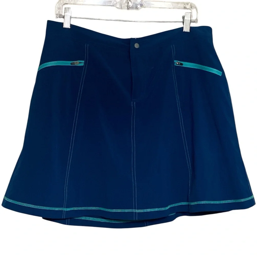 Title Nine Swingtastic Teal Athletic Skort - Picture 1 of 8